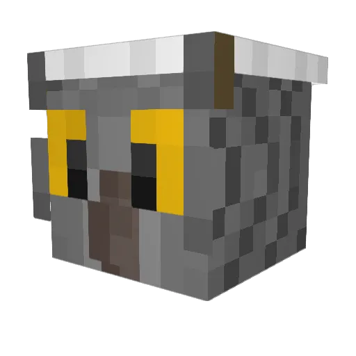 Sebagerh Minecraft avatar head, 3D render