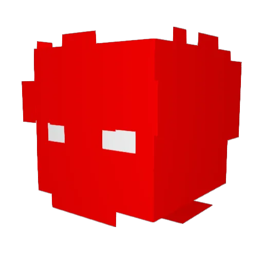 Sebajahn Minecraft avatar head, 3D render