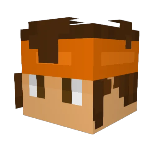 Sebaka18 Minecraft avatar head, 3D render