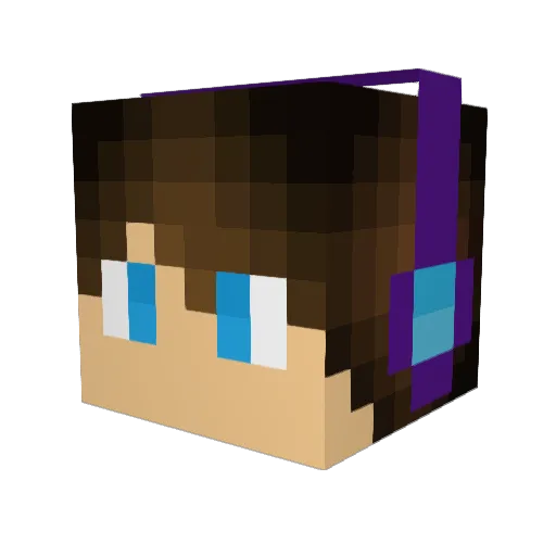 Sebas1509 Minecraft avatar head, 3D render