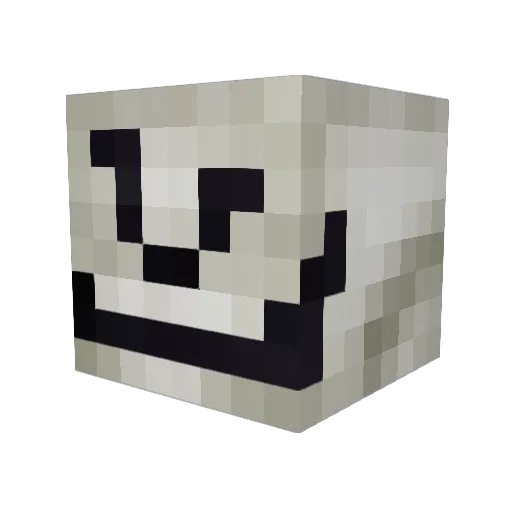 SebasAck Minecraft avatar head, 3D render