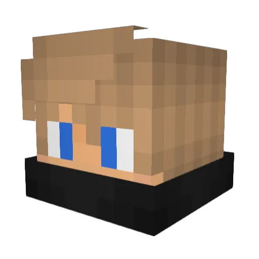 SebasAlter589 Minecraft avatar head, 3D render