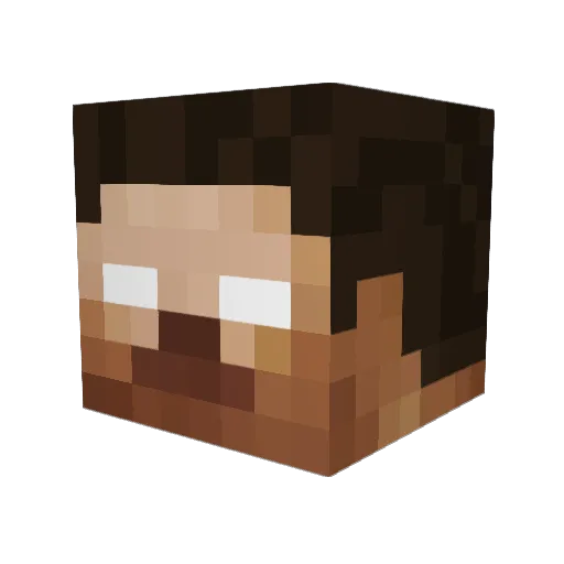 SebasLeBass Minecraft avatar head, 3D render