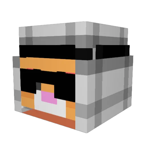 SebasM1756 Minecraft avatar head, 3D render