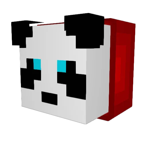 SebasVargas Minecraft avatar head, 3D render