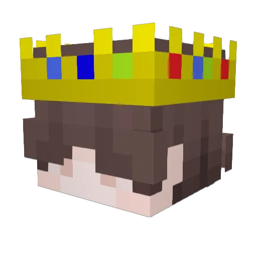 SebasWR Minecraft avatar head, 3D render