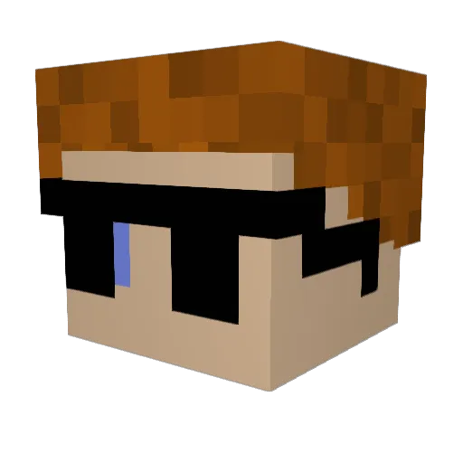 SebastianHU Minecraft avatar head, 3D render