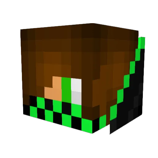 SebastianKlok Minecraft avatar head, 3D render