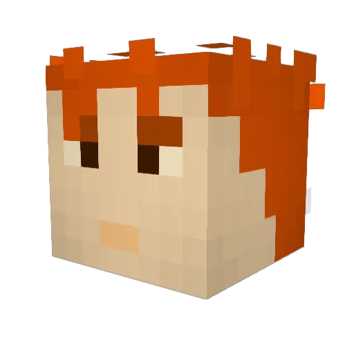 Sebastian_69 Minecraft avatar head, 3D render