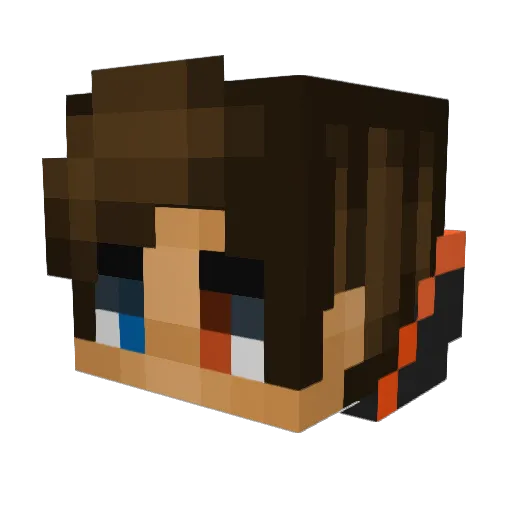 Sebastianhc Minecraft avatar head, 3D render