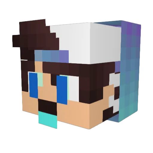 Sebastianhugo Minecraft avatar head, 3D render