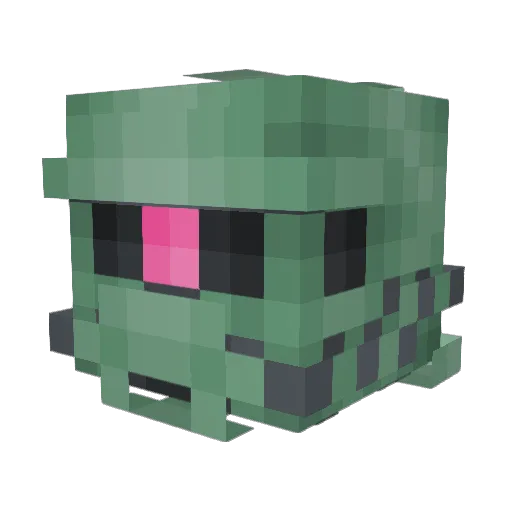 Sebastion69 Minecraft avatar head, 3D render