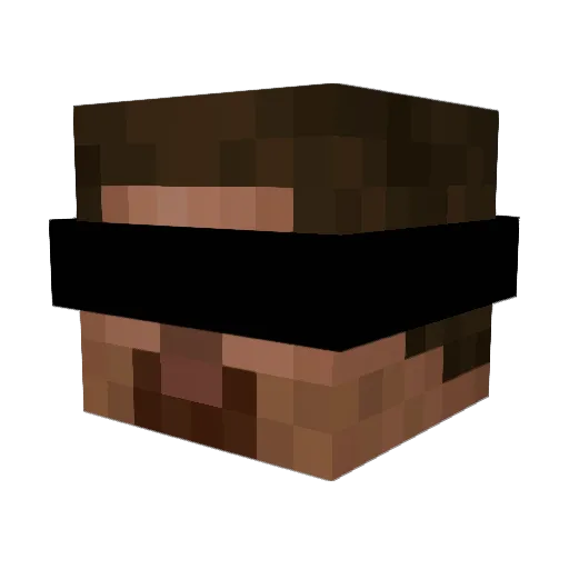 SebaxHax Minecraft avatar head, 3D render