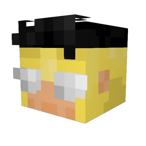 SebbeMyMan Minecraft avatar head, 3D render