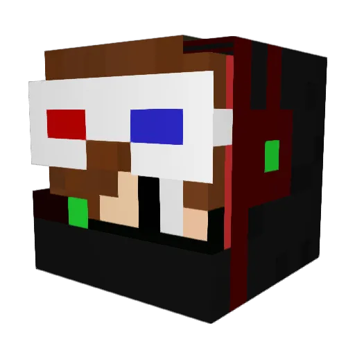 SebbePersson Minecraft avatar head, 3D render