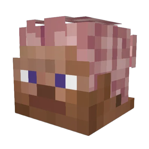 SebbeYP Minecraft avatar head, 3D render