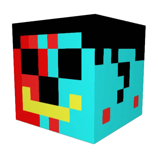 Sebbe_05 Minecraft avatar head, 3D render
