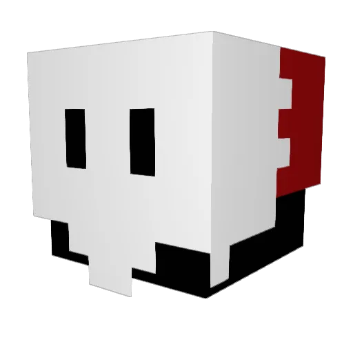 Sebber2608 Minecraft avatar head, 3D render