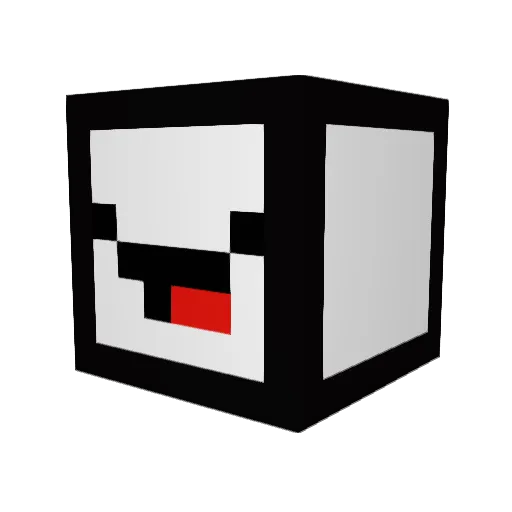 Sebbereal Minecraft avatar head, 3D render