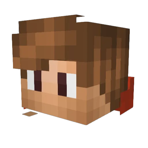 Sebbi_07 Minecraft avatar head, 3D render