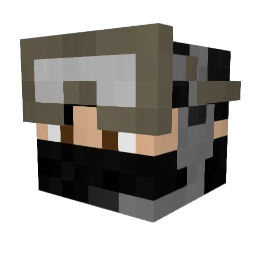 SebbieGamer144 Minecraft avatar head, 3D render