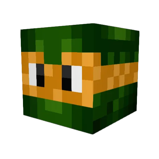 SebbyRousset Minecraft avatar head, 3D render