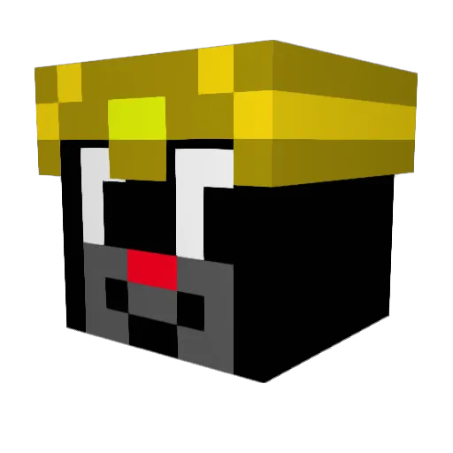 Sebcio01 Minecraft avatar head, 3D render