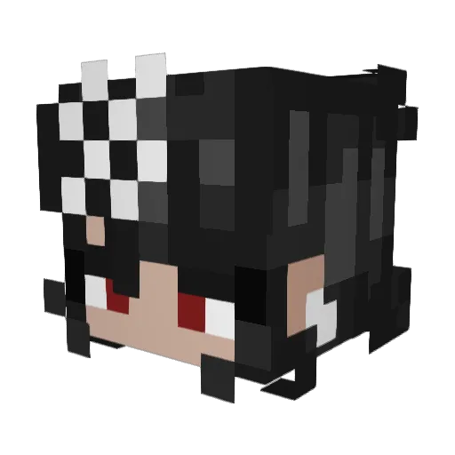 Seberzu Minecraft avatar head, 3D render