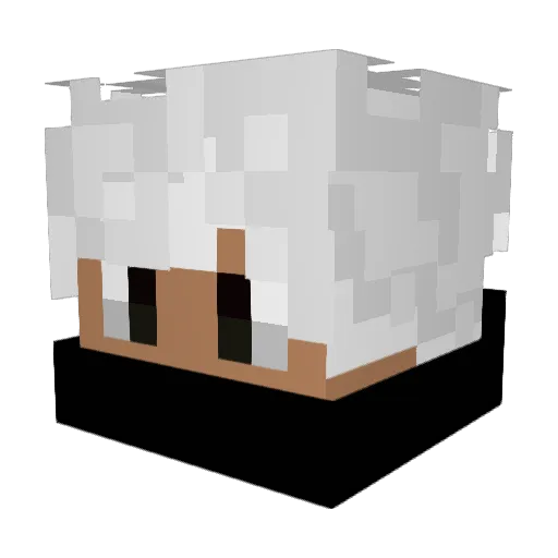 Sebevin Minecraft avatar head, 3D render
