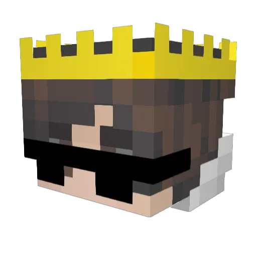 Sebfrcan Minecraft avatar head, 3D render