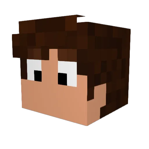 SebiOne1992 Minecraft avatar head, 3D render