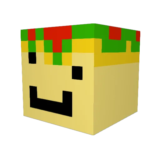 Sebie5 Minecraft avatar head, 3D render