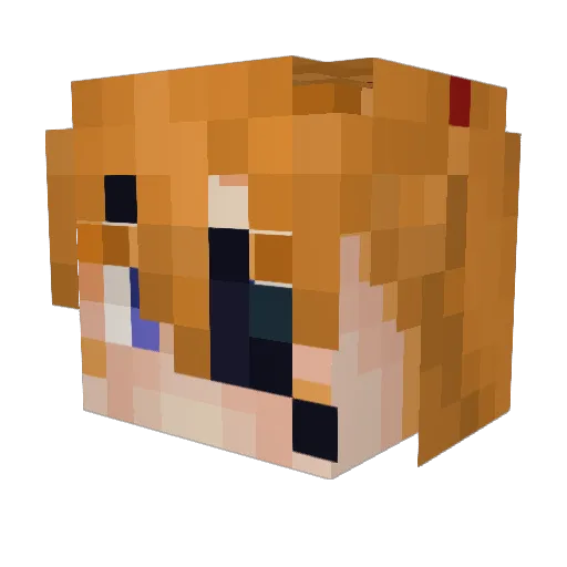 SebisGaymer Minecraft avatar head, 3D render