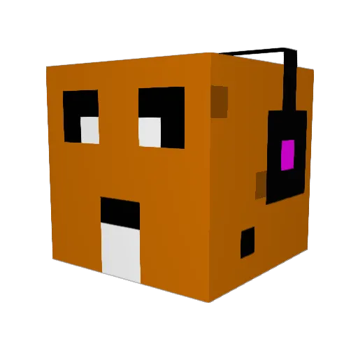 Sebisi99 Minecraft avatar head, 3D render