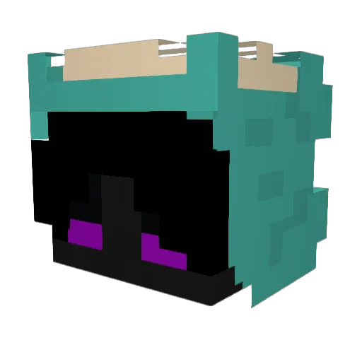 Sebita7_ Minecraft avatar head, 3D render