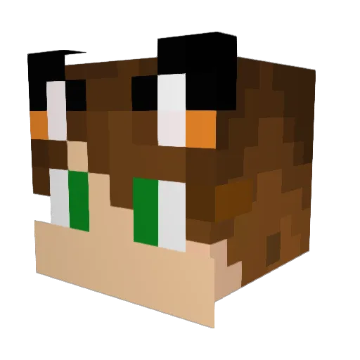 Sebita95 Minecraft avatar head, 3D render