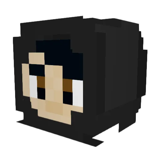 Sebitho Minecraft avatar head, 3D render