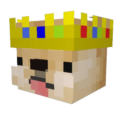 Sebman720 Minecraft avatar head, 3D render