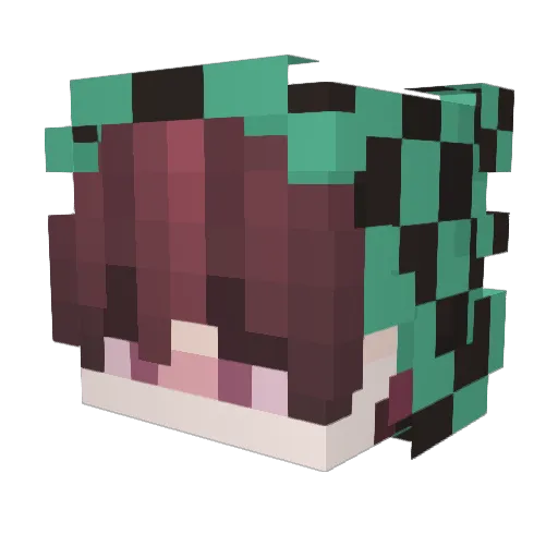 Sebotarge Minecraft avatar head, 3D render