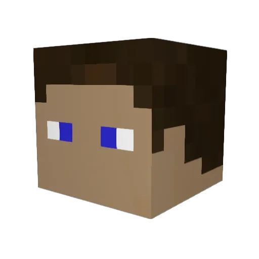 SebsCrew Minecraft avatar head, 3D render