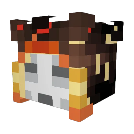Sebston2 Minecraft avatar head, 3D render