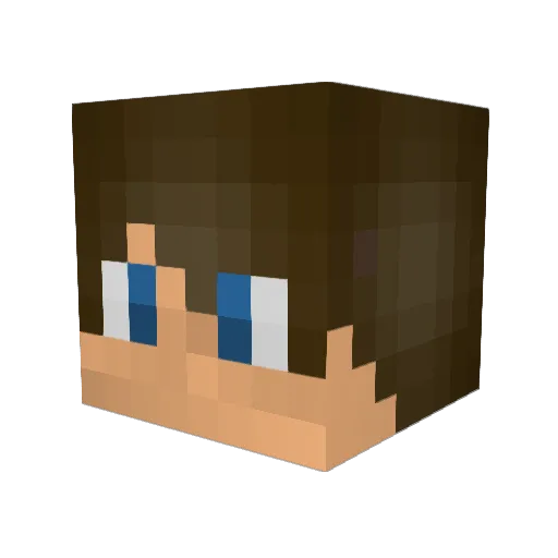 Sebulba26 Minecraft avatar head, 3D render