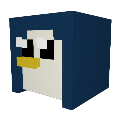 Sebulle09 Minecraft avatar head, 3D render