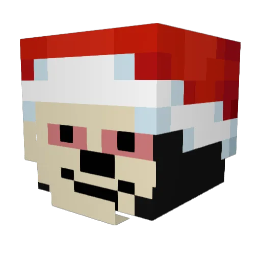 Sebvtrypp Minecraft avatar head, 3D render