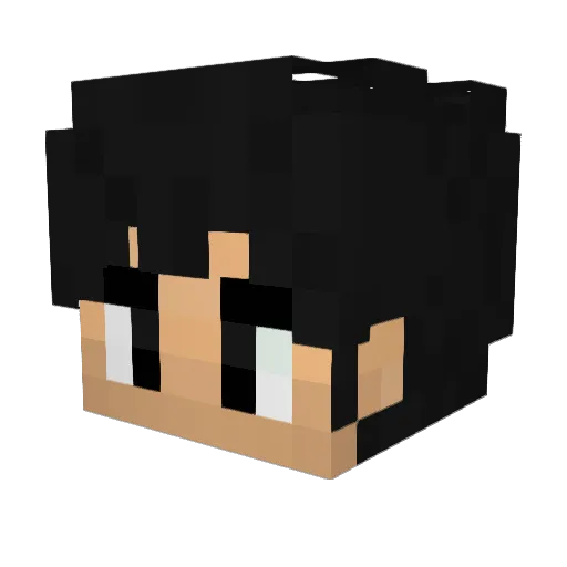 SecJuantrix256 Minecraft avatar head, 3D render