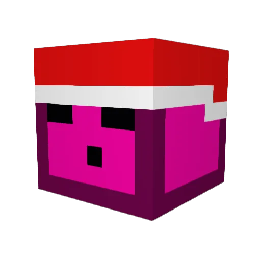 SecK_ Minecraft avatar head, 3D render