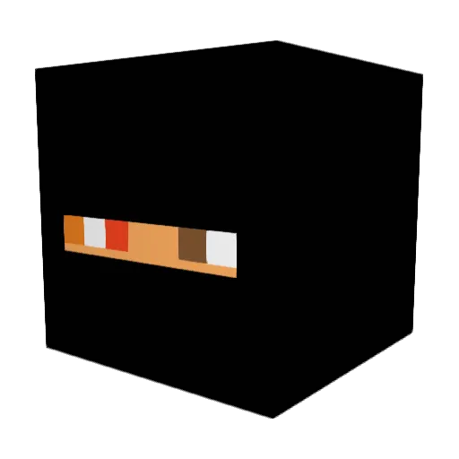 SecReag Minecraft avatar head, 3D render