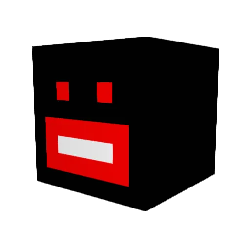 SecTr Minecraft avatar head, 3D render