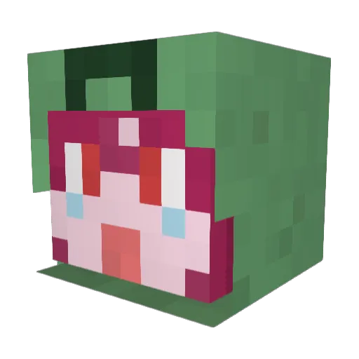 Seccom_Masada Minecraft avatar head, 3D render