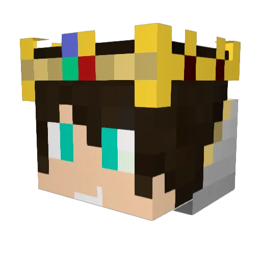 SeconDeath Minecraft avatar head, 3D render